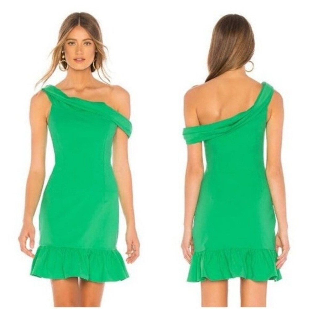 Revolve NBD Full Disclosure Mini Dress In Kelly Green like New Small